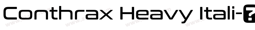 Conthrax Heavy Itali字体转换